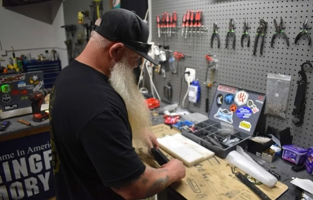 Magnet at the Lion Arms workbench